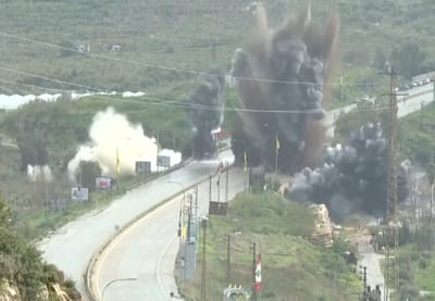 פיצוץ גשר אל קאסמיה בדרום לבנון. ארכיון