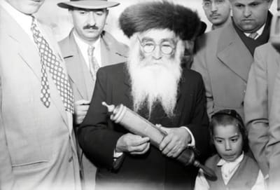 הרב אריה לוין זצ"ל בקריאת מגילה