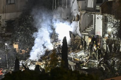 זירת נפילת הטיל בחיפה