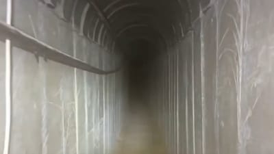 פיצוץ והרס אדיר: מנהרת ענק הושמדה ברצועת עזה. צפו