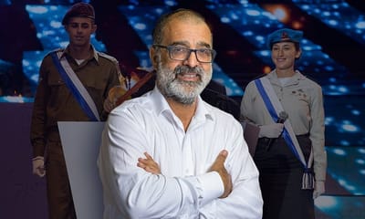 הרב אברהם זרביב בטקס המשואות (עיבוד תמונה)