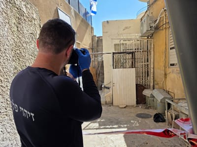 הזירה בה אותרה הגופה בחיפה
