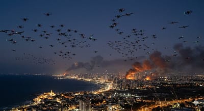 מאות רחפנים על ישראל