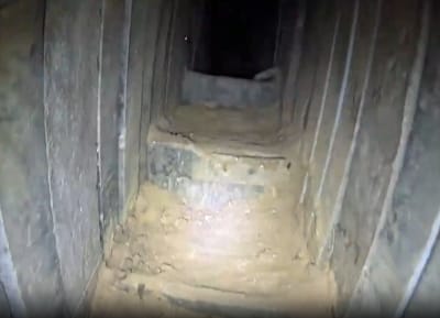 פיצוץ אדיר וכדור אש: צה"ל השמיד מנהרת ענק בעזה. צפו