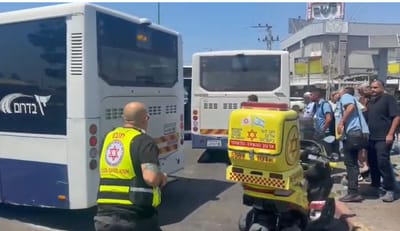 זירת התאונה באשקלון
