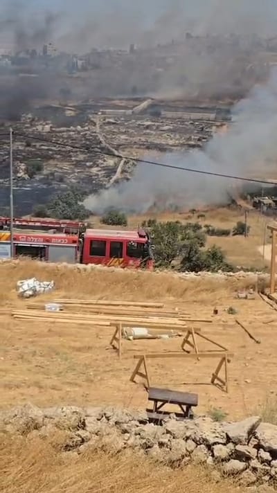3 מוקדי שריפה ביו"ש