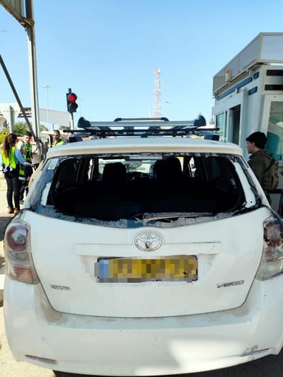 הרכב שהותקף