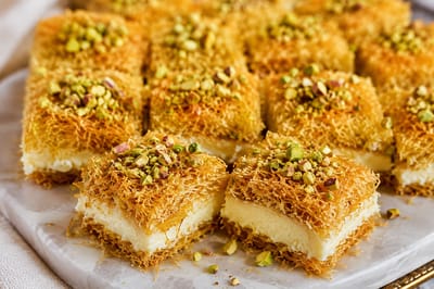 קדאיף עם קרם שוקולד לבן