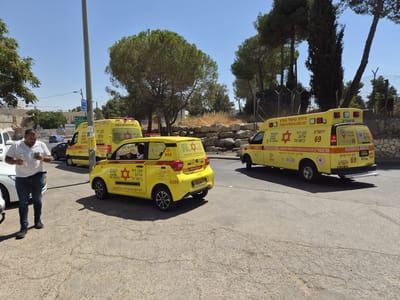 זירת האירוע בירושלים