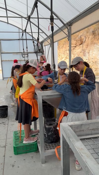 בתמונה: אתר סינון העפר בשומרון. 