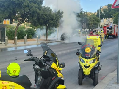 דיווח ראשוני: פצועים מפיצוץ רכב בירושלים