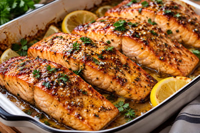 סלמון בדבש