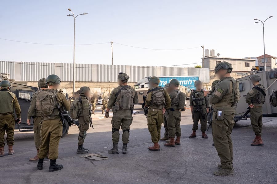 כוחות צה"ל באיזור הפיגוע