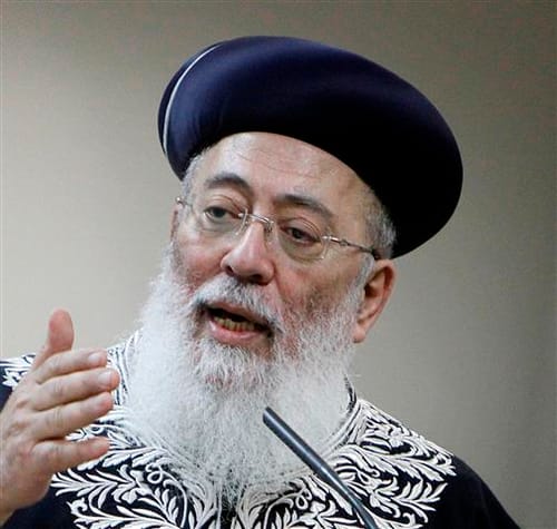 הרב עמאר על ראשי ש"ס: "בעלי מחלוקת; הליצנים נראו בארץ ודרכיהם מגוונות"