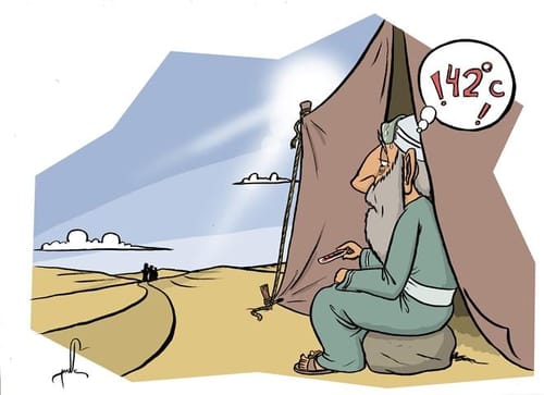כחום היום: פרשנות חדשה לסיפור אברהם אבינו והמלאכים