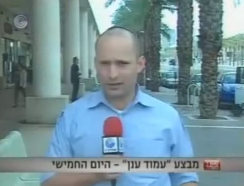 צפו: אזעקה וטילים באשדוד בעת ראיון של נפתלי בנט