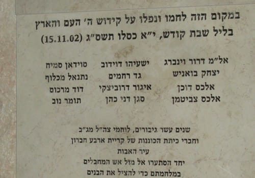 עשור לקרב בציר המתפללים: נחנכה אנדרטת זכרון בחברון