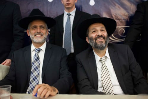 רבני ש"ס החליטו: אלי ישי ראשון; אריה דרעי שני