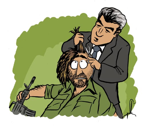 קריקטורה: יאיר לפיד מקצץ לאנשים המילואים