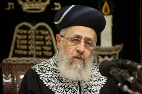 הרב יוסף: אסור להתפלל בביה"כ שאין בו מאבטח