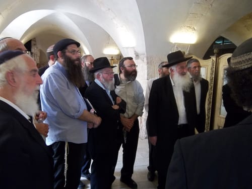 רבני דרך אמונה בסיור חיזוק בקבר דוד