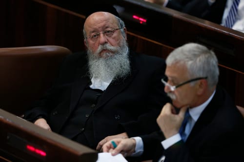 יהדות התורה הגישה הצעת אי אמון בממשלה