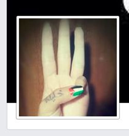הפלסטינים חוגגים את החטיפה בפייסבוק