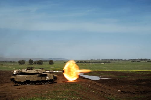 צה"ל מגיב לפיגוע בירי טנקים לשטח סוריה