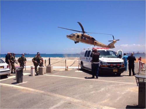 תמונות: פינוי הנפגעים מהפיצוץ בגולן