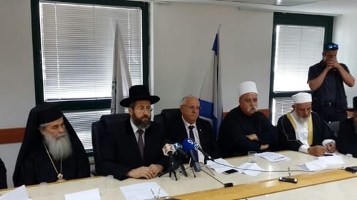 הרב לאו והנשיא: "לעצור את מעגל שפיכות הדמים"