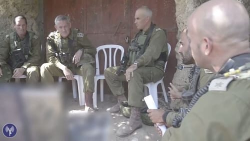 צפו בתיעוד: הרמטכ"ל נכנס לעזה