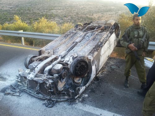 תאונת דרכים מסתורית בכביש נווה צוף – נחליאל