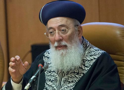 הרב עמאר: "ברקת – אדריכל הבחירות בי-ם"