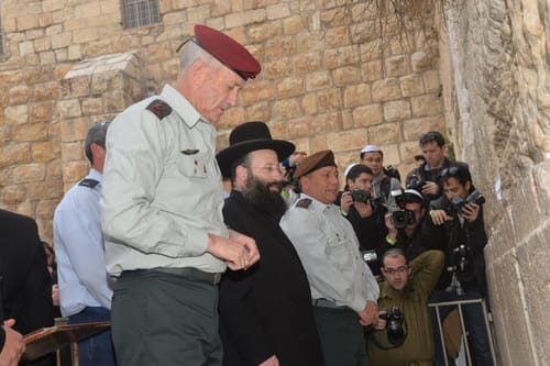 הרמטכ"ל הנכנס והיוצא הגיעו לתפילה בכותל