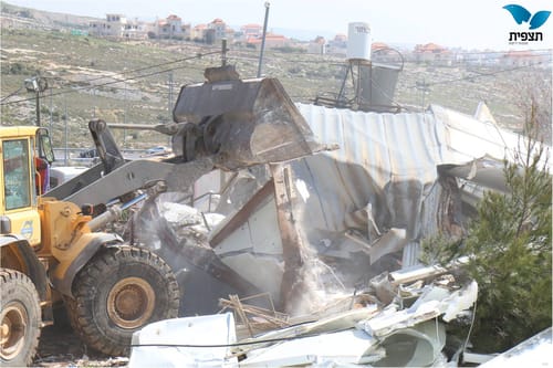 התודה של נתניהו: הרס שלושה בתים בגבעת אסף