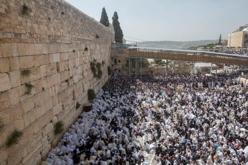 50,000 איש השתתפו במעמד ברכת הכהנים