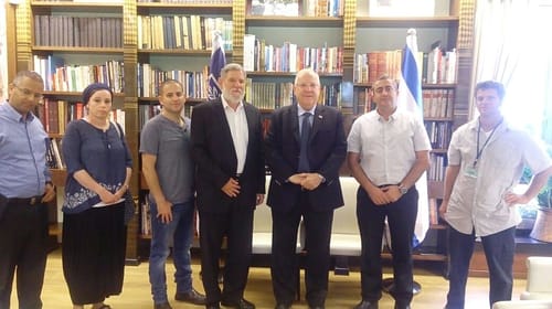 תושבי עפרה שמעו מסר מעודד מהנשיא ריבלין