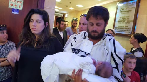 אלפים השתתפו בברית של משפחת סלומון