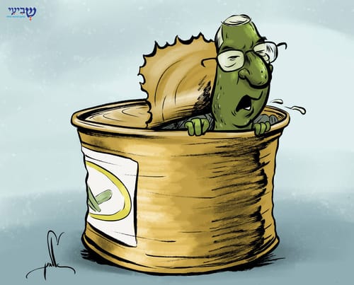 קריקטורה: נאום החמוצים של בנימין נתניהו