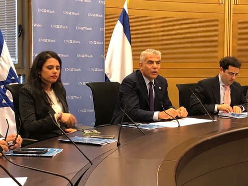 לפיד: "האו"ם הפך לארגון עוין, מוטה ושקרן"