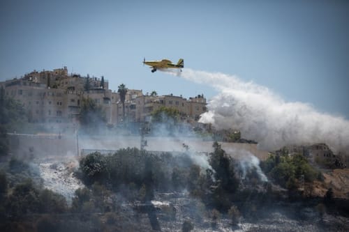 גל שריפות ענק: תושבי שבי שומרון פונו מבתיהם