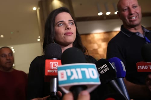 שקד: "ממשלת אחדות של מדינה יהודית ודמוקרטית"