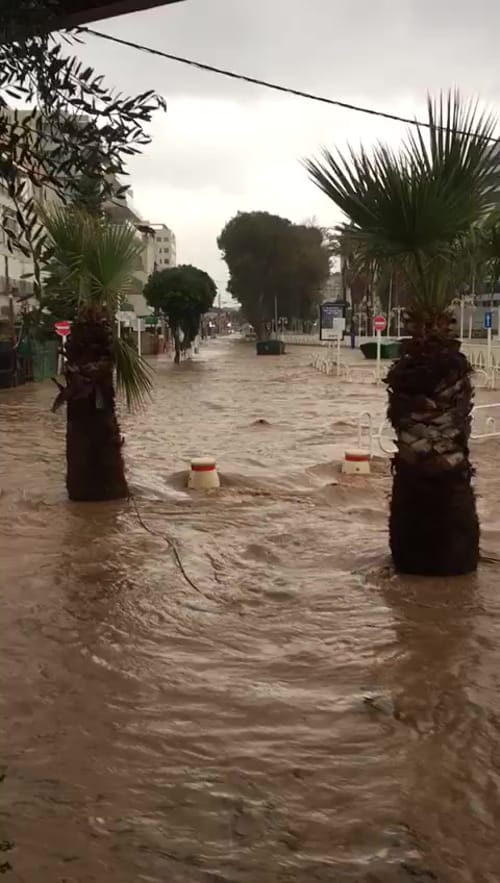 בעקבות ההצפות: בוטלו הלימודים מחר בנהריה