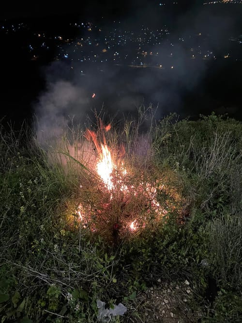 בקבוקי תבערה נזרקו לעבר כוחות מג"ב סמוך ליצהר