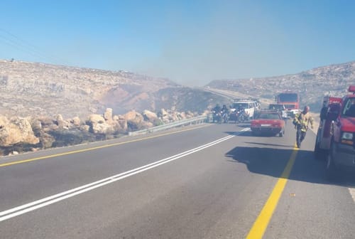 6 ק"מ של אש | 12 מוקדי שריפות פרצו בבנימין