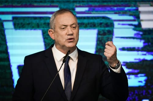 בני גנץ: נקדם מהלך מדיני על בסיס מתווה טראמפ