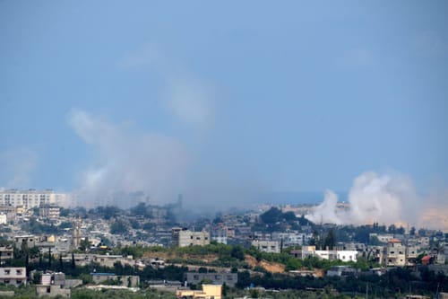 צפו: תקיפת חיל האוויר בתגובה לבלוני התבערה