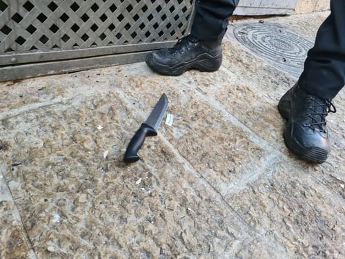 פיגוע דקירה בירושלים: המחבלת חוסלה