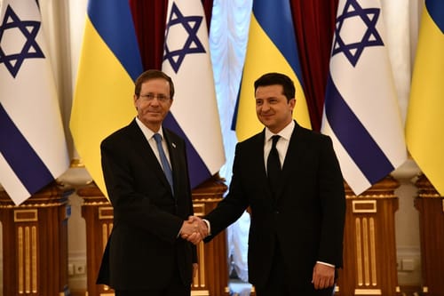 נשיא אוקראינה להרצוג: "זכרון השואה קדוש לנו"