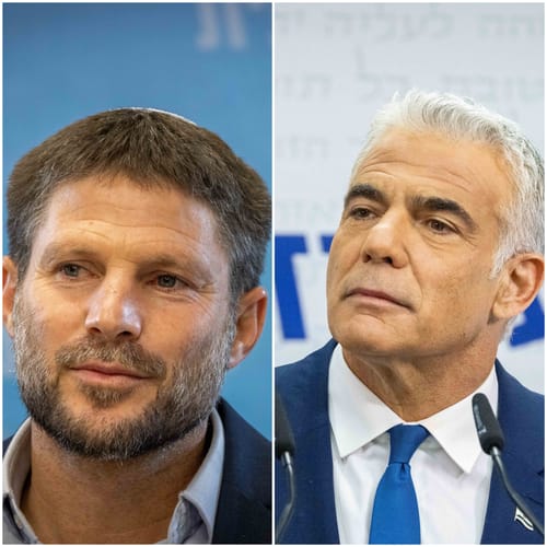 סמוטריץ' נגד לפיד: "הפכת להיות תומך BDS?"